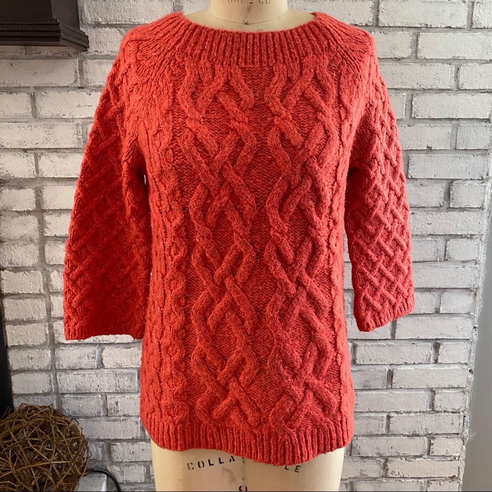 Loft • chunky cable sweater